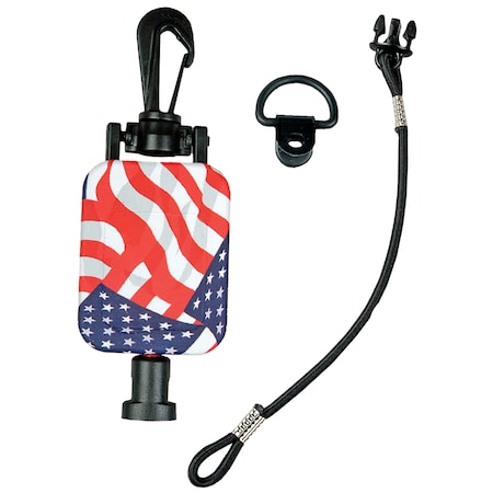 Gear Keeper GearKeeper Retractable Stars & Stripes CB MicKeeper Retractable Star RT24212
